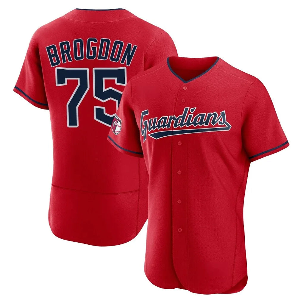 Elroe C.Guardians #75 Connor Brogdon Player Red Limited Elite Home Stitched Jerseys