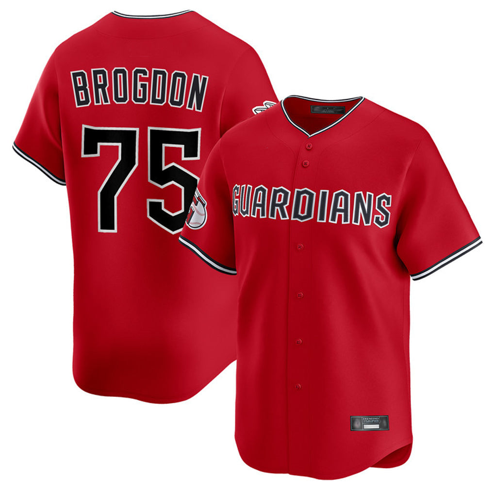 Elroe C.Guardians #75 Connor Brogdon Player Red Limited Home Stitched Jerseys