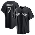 Elroe C.Guardians #7 George Valera Player Black Home Game Stitched Jerseys