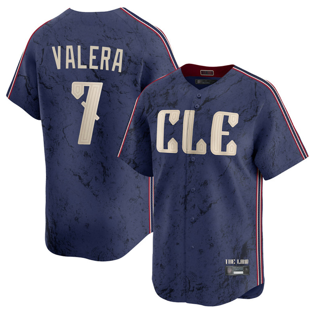 Elroe C.Guardians #7 George Valera Player Navy City Connect Limited Home Stitched Jerseys