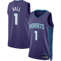 Elroe C.Hornets #1 LaMelo Ball Jordan Brand Purple Swingman Jerseys - Statement Edition