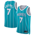 Elroe C.Hornets #7 Kon Knueppel  Teal Swingman Jerseys - Icon Edition