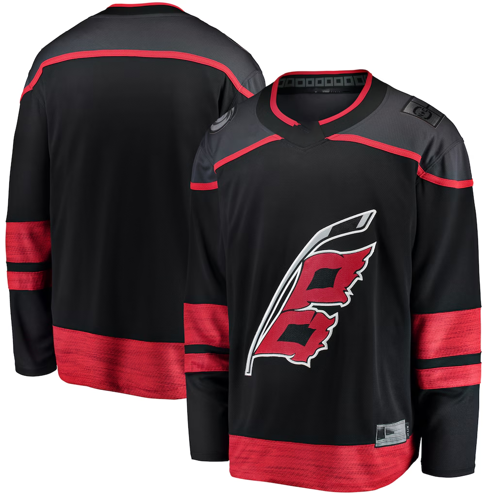 Elroe C.Hurricanes Black Home Breakaway Stitched Jerseys