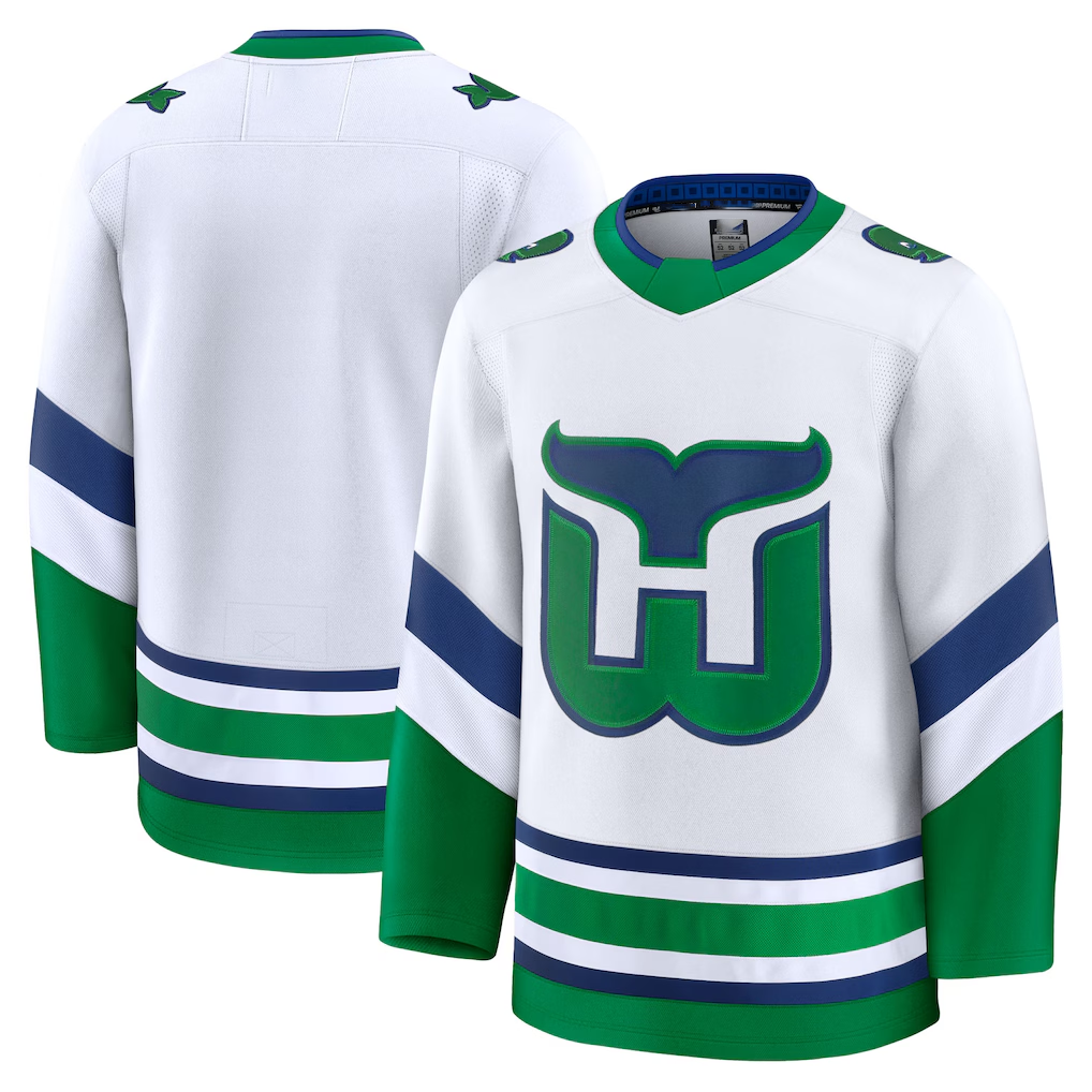 Elroe C.Hurricanes White Throwback Premium Stitched Jerseys