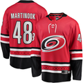 Elroe C.Hurricanes #48 Jordan Martinook Red Alternate Breakaway Player Stitched Jerseys