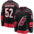 Elroe C.Hurricanes #52 Pyotr Kochetkov Black Home Premier Breakaway Player Stitched Jerseys