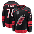 Elroe C.Hurricanes #74 Jaccob Slavin Black 2026 Stanley Cup Final Home Breakaway Stitched Jerseys