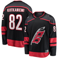 Elroe C.Hurricanes #82 Jesperi Kotkaniemi Black Home Breakaway Player Stitched Jerseys