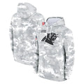 Elroe C.Panthers Arctic Camo Salute to Service Pullover Hoodies Limited Game Blank Player Stitched Jerseys