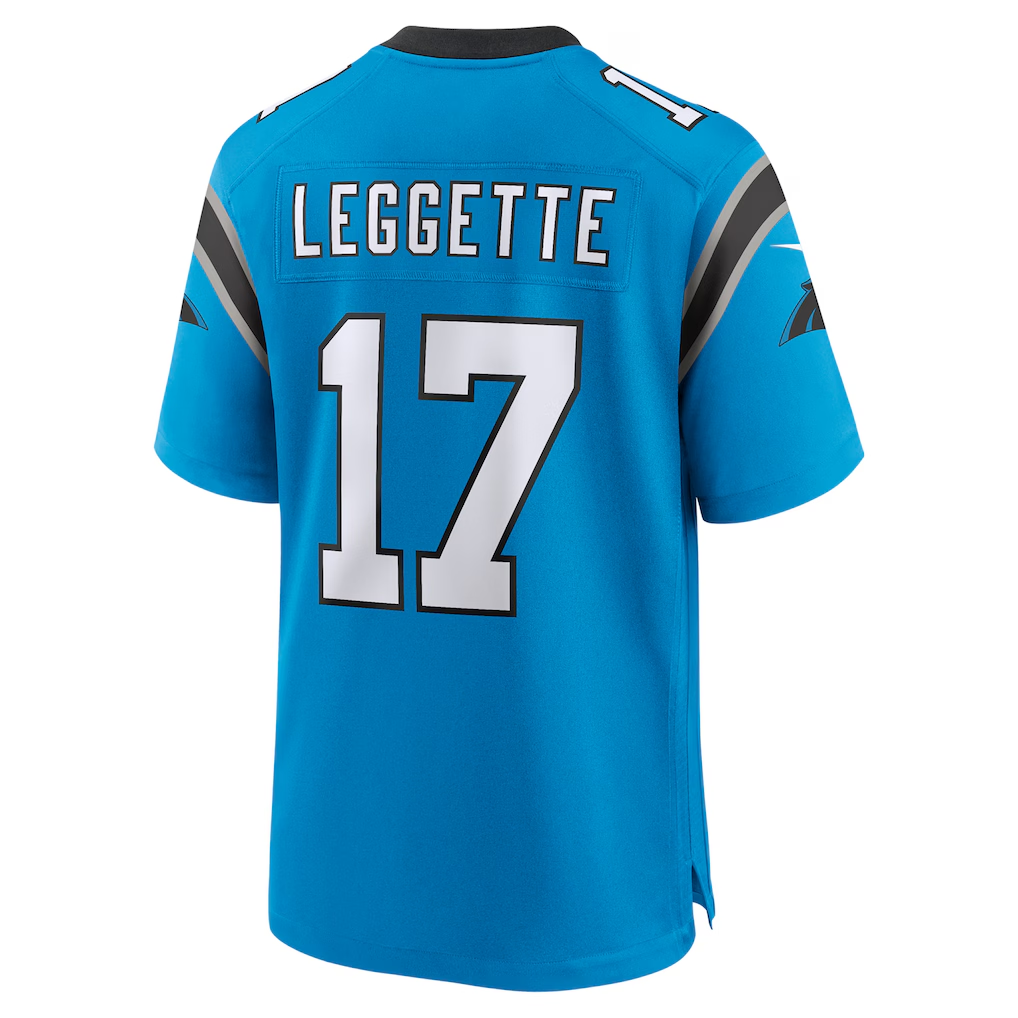 Elroe C.Panthers #17 Xavier Legette Blue Alternate Game Stitched Jerseys