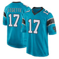 Elroe C.Panthers #17 Xavier Legette Player Blue Game Stitched Jerseys