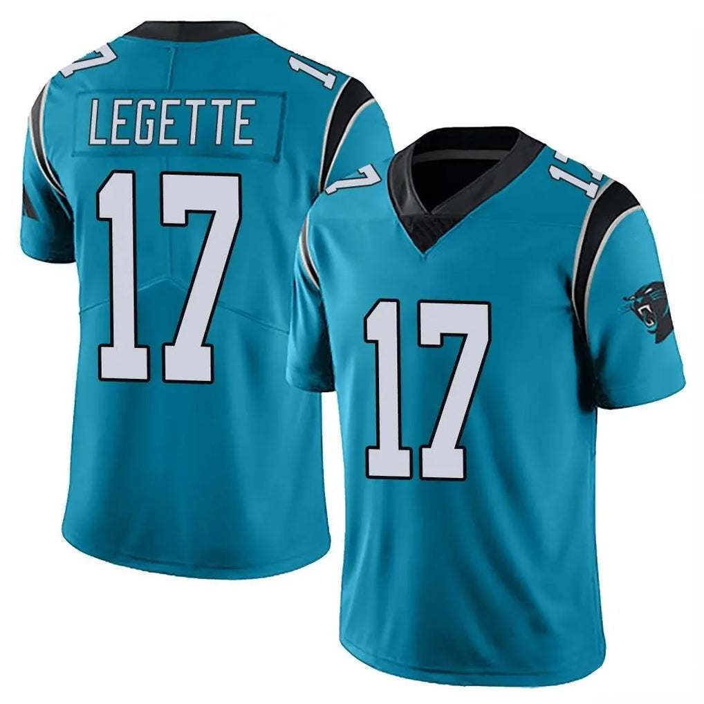 Elroe C.Panthers #17 Xavier Legette Player Blue Vapor Untouchable Limited Game Stitched Jerseys
