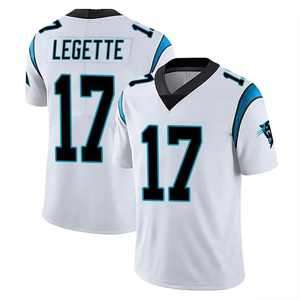 Elroe C.Panthers #17 Xavier Legette Player White Vapor Untouchable Limited Game Stitched Jerseys