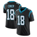 Elroe C.Panthers #18 Jalen Coker Player Black Vapor Untouchable Limited Game Stitched Jerseys