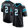 Elroe C.Panthers #2 Mike Jackson Player Black Game Stitched Jerseys