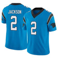 Elroe C.Panthers #2 Mike Jackson Player Blue Vapor F.U.S.E. Limited Home Game Stitched Jerseys