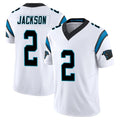 Elroe C.Panthers #2 Mike Jackson Player White Vapor F.U.S.E. Limited Home Game Stitched Jerseys