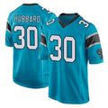 Elroe C.Panthers #30 Chuba Hubbard Player Blue Game Stitched Jerseys