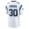Elroe C.Panthers #30 Chuba Hubbard Player White Home Game Stitched Jerseys