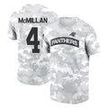 Elroe C.Panthers #4 Tetairoa McMillan Player Arctic Camo Salute to Service T-Shirt Hoodies Stitched Jerseys