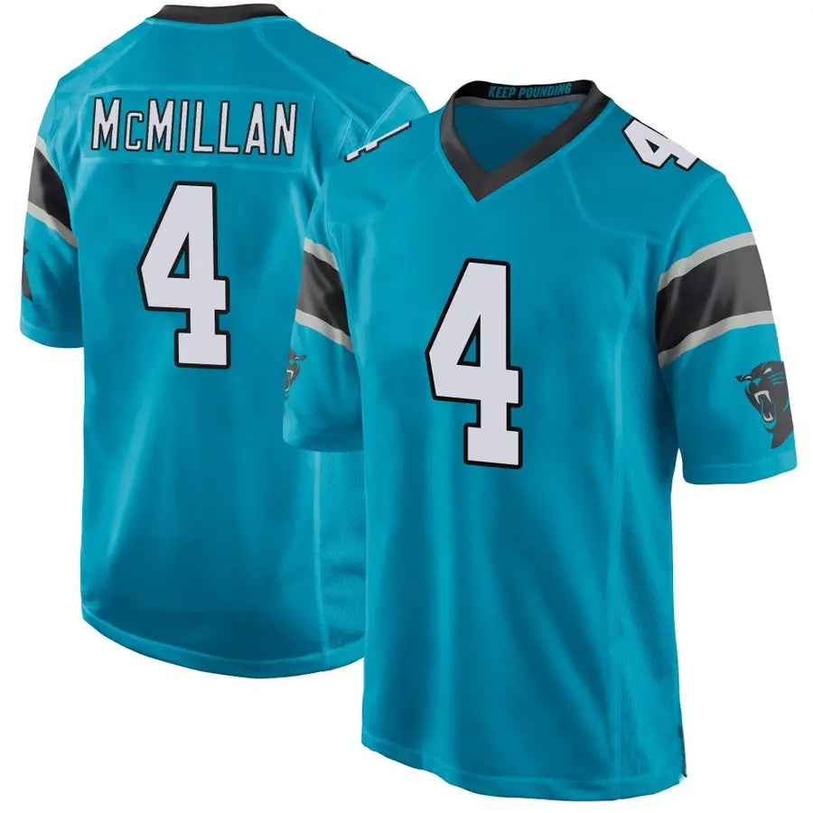 Elroe C.Panthers #4 Tetairoa McMillan Player Blue Game Stitched Jerseys