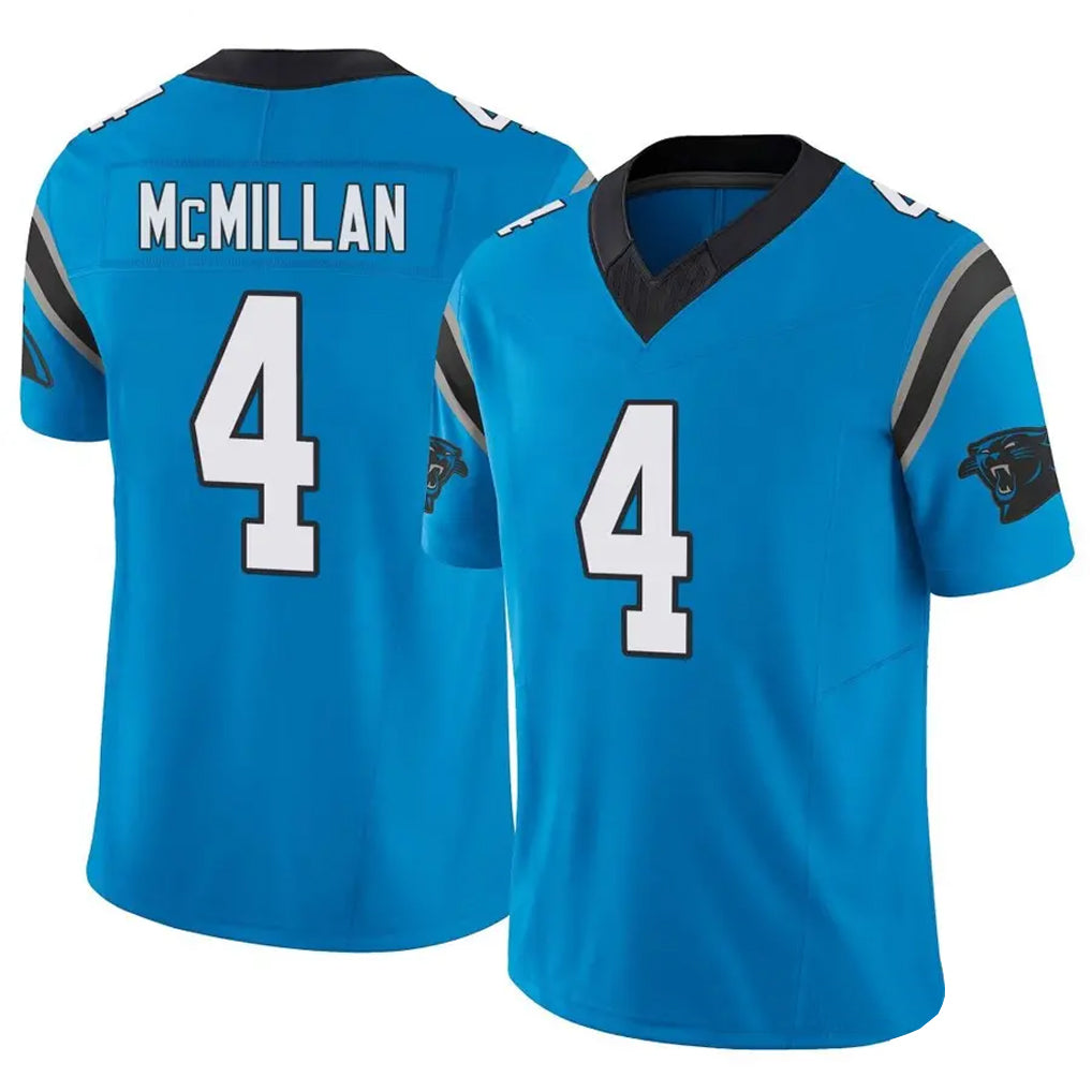 Elroe C.Panthers #4 Tetairoa McMillan Player Blue Limited Vapor F.U.S.E. Stitched Jerseys