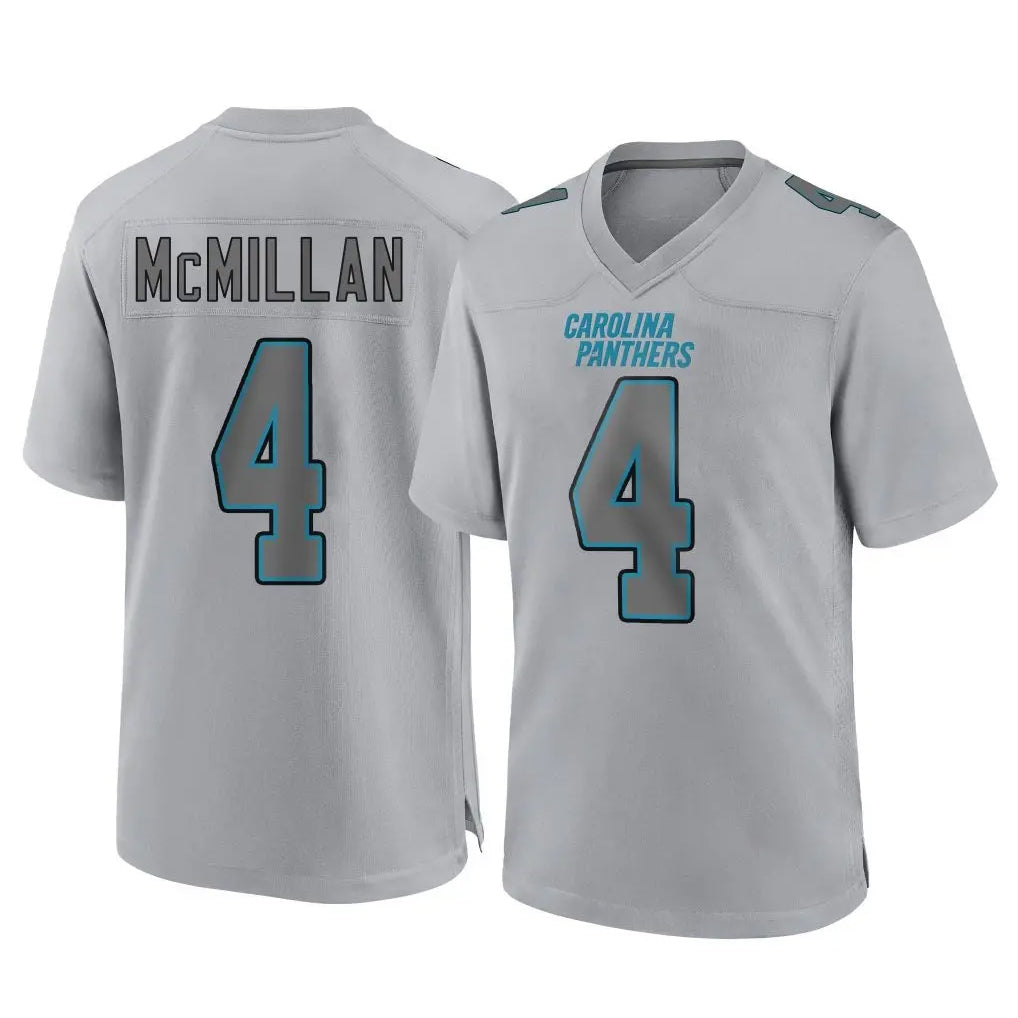 Elroe C.Panthers #4 Tetairoa McMillan Player Gray Atmosphere Fashion Game Stitched Jerseys