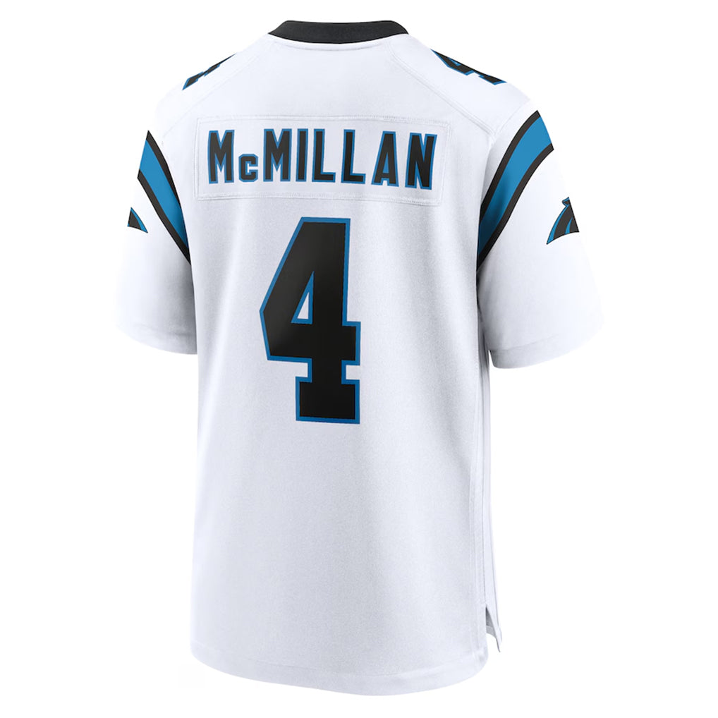 Elroe C.Panthers #4 Tetairoa McMillan Player White Home Game Stitched Jerseys