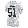Elroe C.Panthers #51 Sam Mills Player Arctic Camo Salute to Service Limited Game Stitched Jerseys