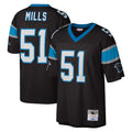 Elroe C.Panthers #51 Sam Mills Player Black Mitchell & Ness Legacy Replica Stitched Jerseys
