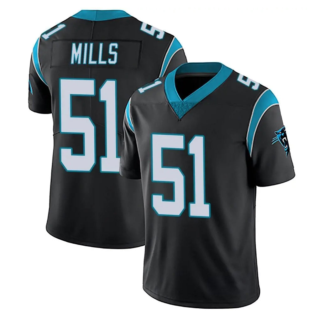 Elroe C.Panthers #51 Sam Mills Player Black Vapor Untouchable Limited Game Stitched Jerseys