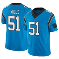Elroe C.Panthers #51 Sam Mills Player Blue Vapor F.U.S.E. Limited Home Game Stitched Jerseys