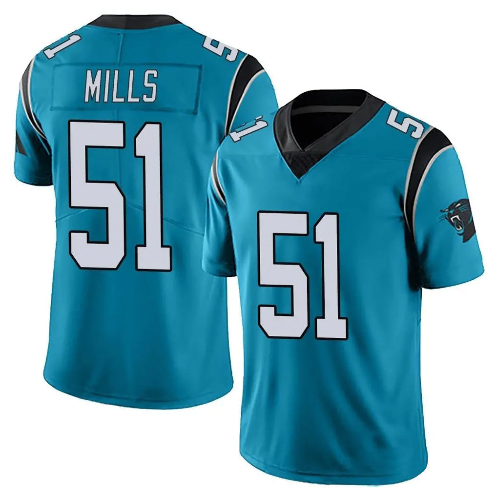 Elroe C.Panthers #51 Sam Mills Player Blue Vapor Untouchable Limited Game Stitched Jerseys