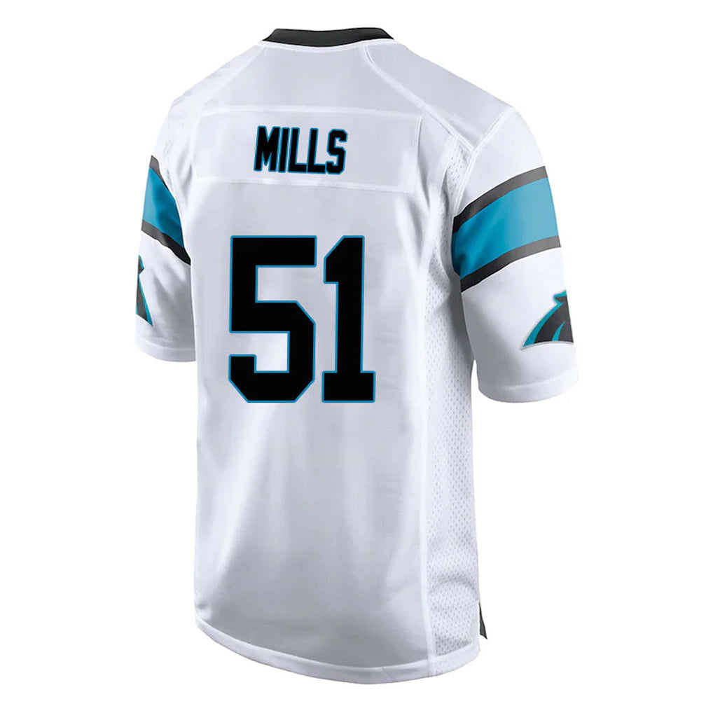 Elroe C.Panthers #51 Sam Mills Player White Game Stitched Jerseys