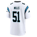 Elroe C.Panthers #51 Sam Mills Player White Home Game Stitched Jerseys