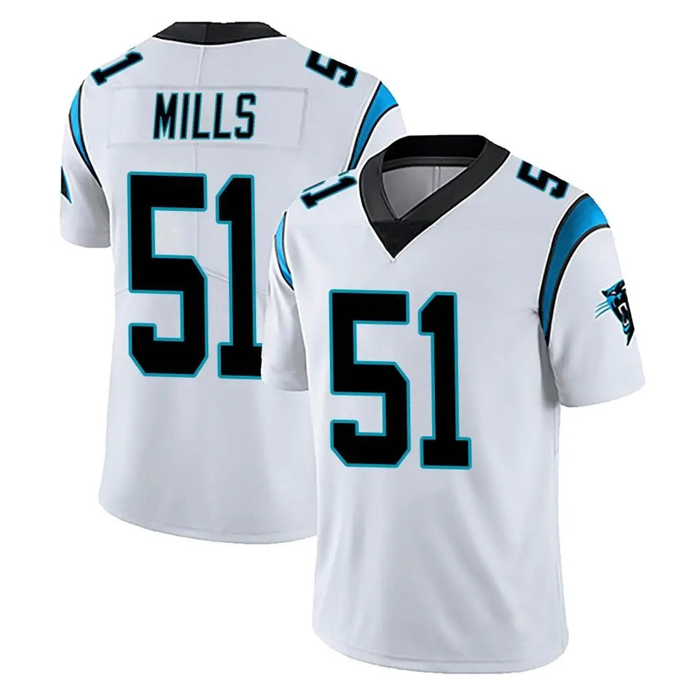 Elroe C.Panthers #51 Sam Mills Player White Vapor Untouchable Limited Game Stitched Jerseys