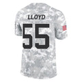 Elroe C.Panthers #55 Devin Lloyd Player Arctic Camo Salute to Service Limited Game Stitched Jerseys