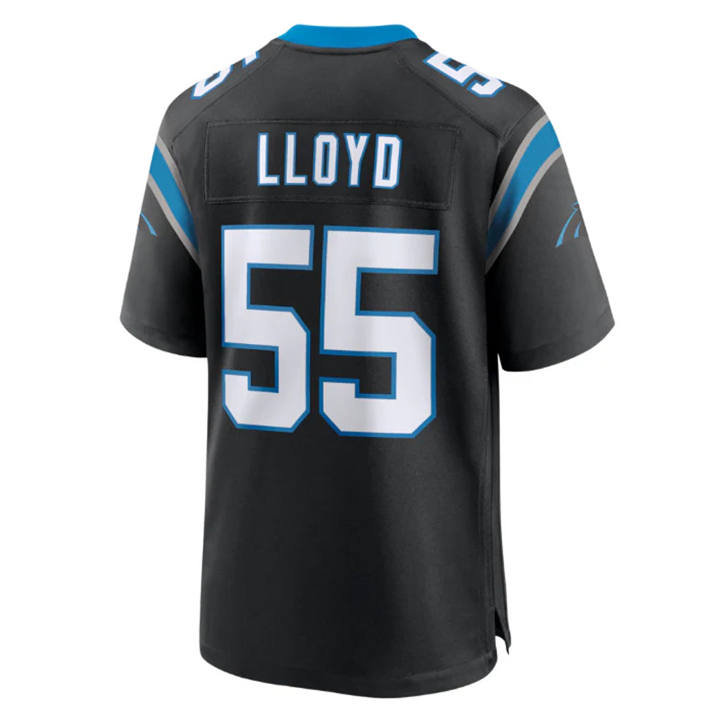 Elroe C.Panthers #55 Devin Lloyd Player Black Home Game Stitched Jerseys