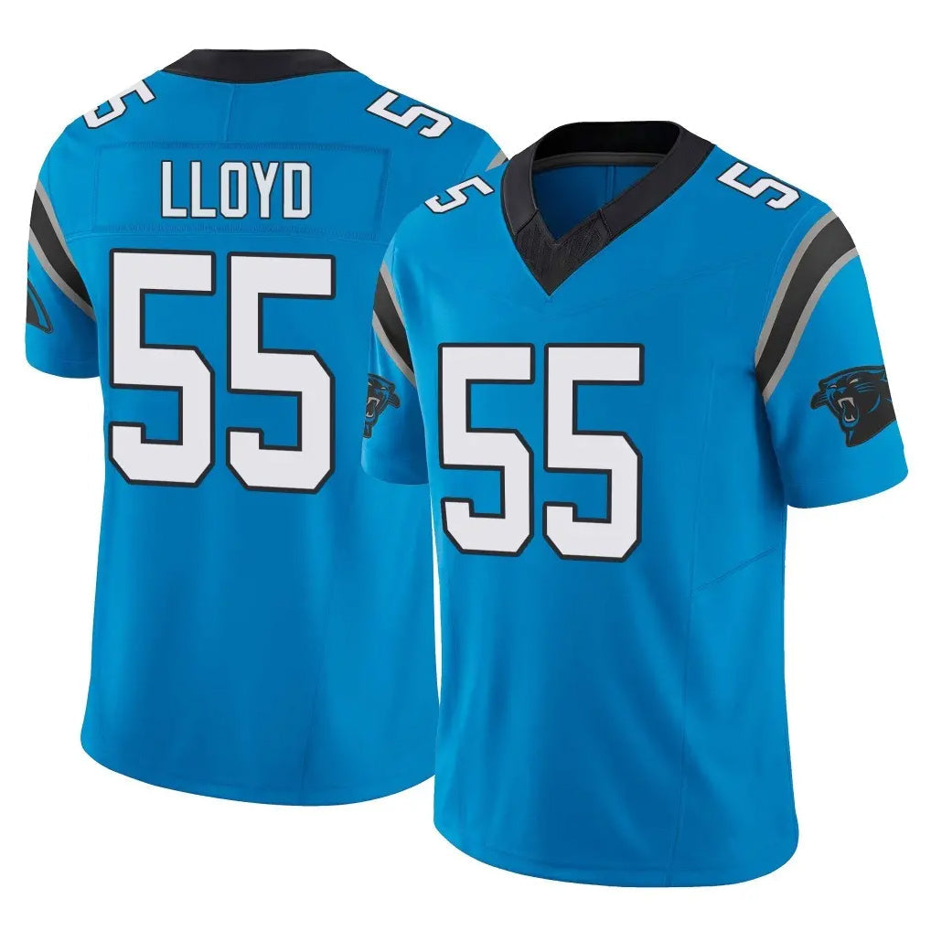 Elroe C.Panthers #55 Devin Lloyd Player Blue Vapor F.U.S.E. Limited Home Game Stitched Jerseys