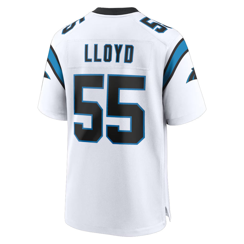 Elroe C.Panthers #55 Devin Lloyd Player White Home Game Stitched Jerseys