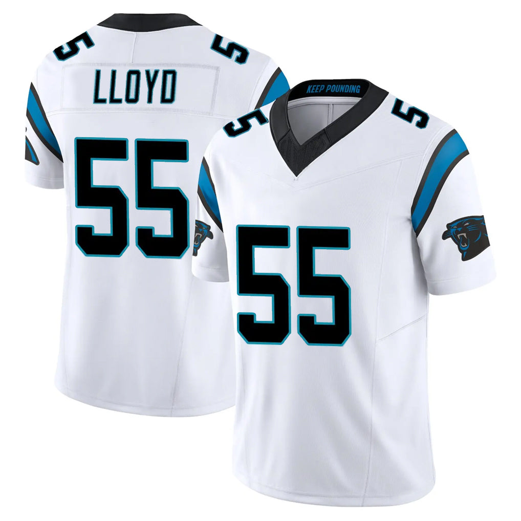 Elroe C.Panthers #55 Devin Lloyd Player White Vapor F.U.S.E. Limited Home Game Stitched Jerseys