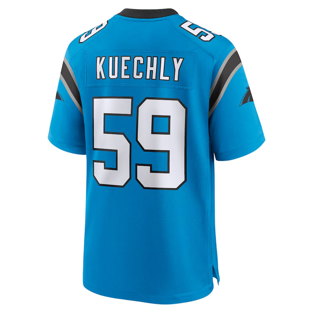 Elroe C.Panthers #59 Luke Kuechly Player Blue Home Game Stitched Jerseys
