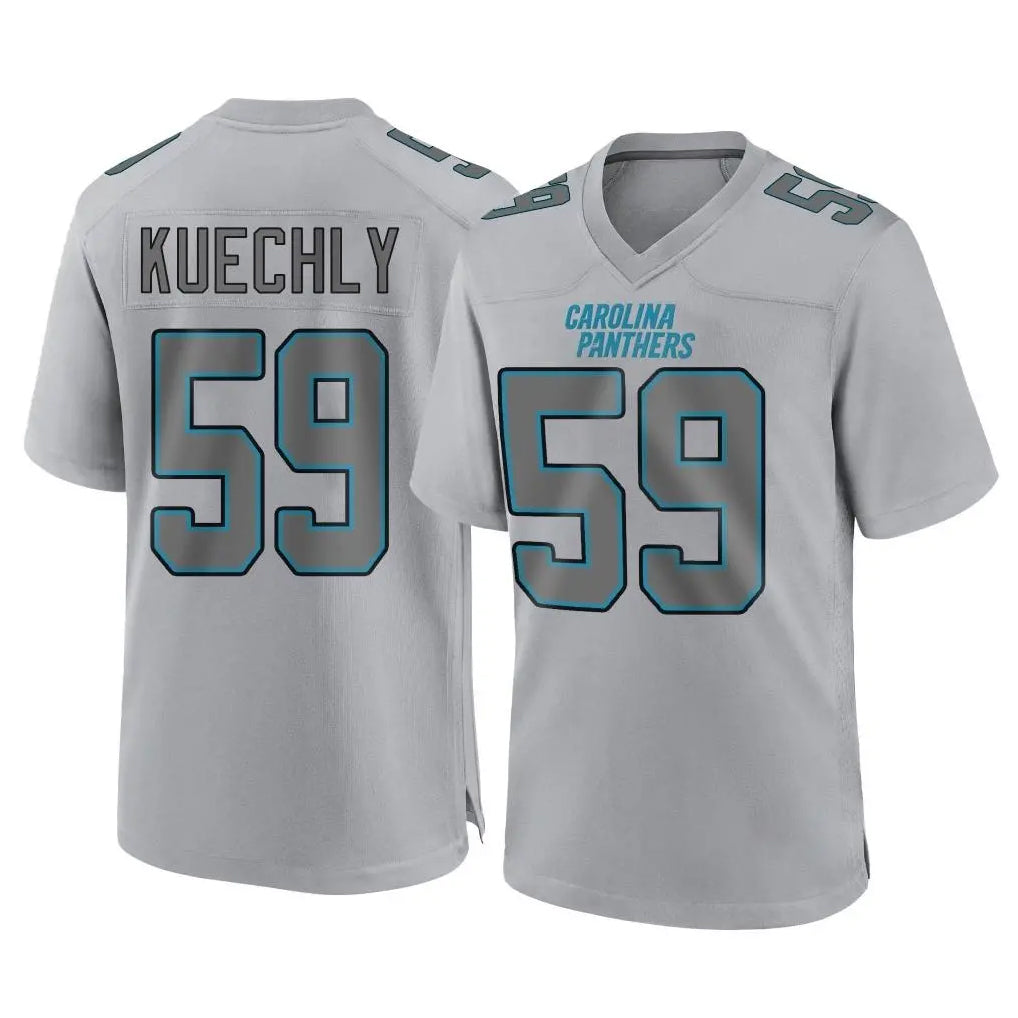 Elroe C.Panthers #59 Luke Kuechly Player Gray Atmosphere Fashion Game Stitched Jerseys