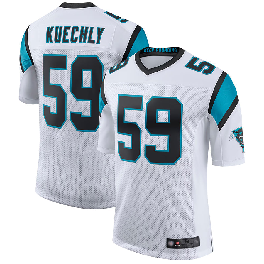 Elroe C.Panthers #59 Luke Kuechly Player White Classic Limited Stitched Jerseys