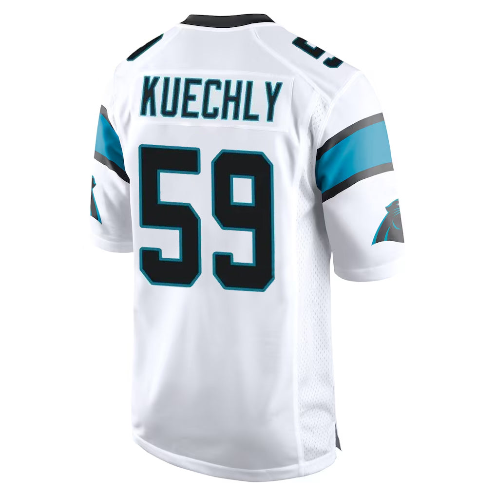 Elroe C.Panthers #59 Luke Kuechly Player White Game Stitched Jerseys