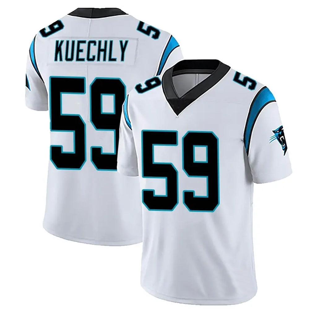 Elroe C.Panthers #59 Luke Kuechly Player White Vapor Limited Stitched Jerseys