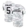 Elroe C.Panthers #5 Jaelan Phillips Player Arctic Camo Salute to Service T-Shirt Hoodies Stitched Jerseys