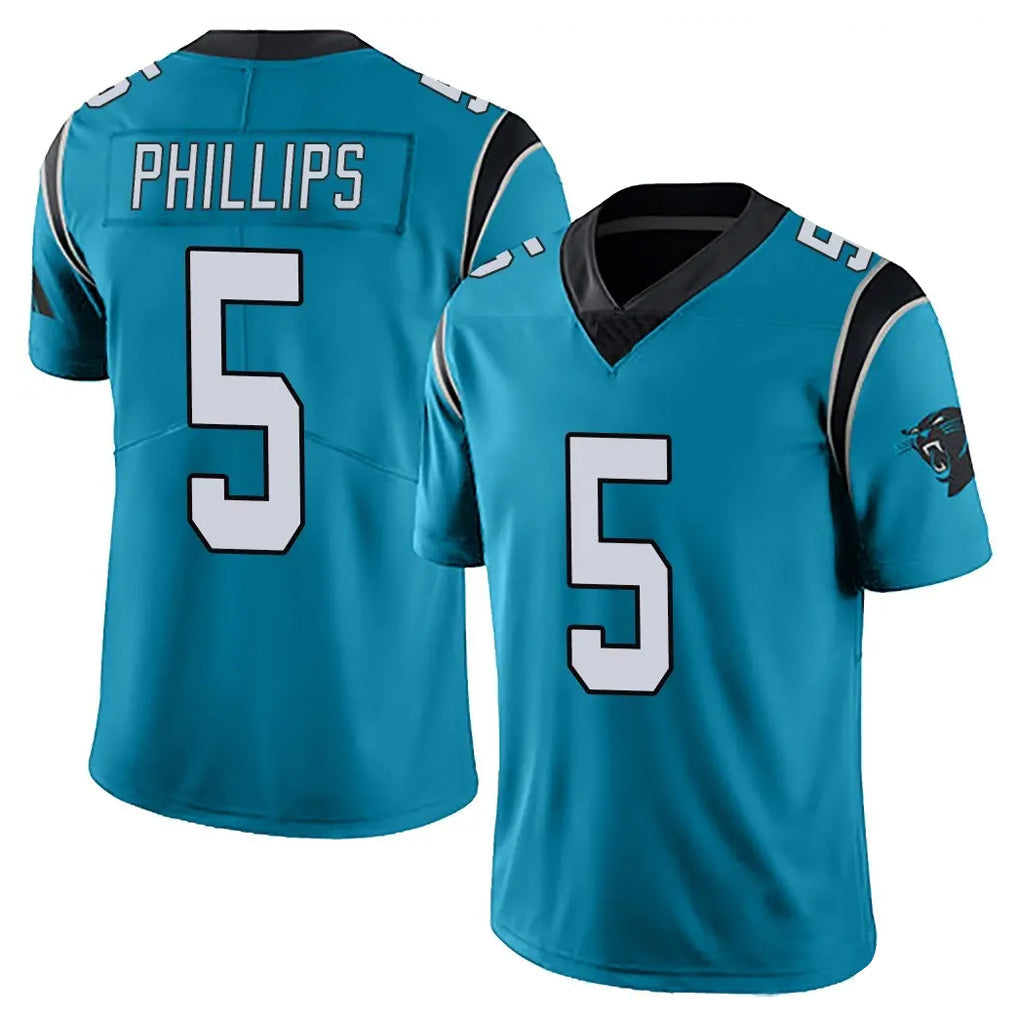 Elroe C.Panthers #5 Jaelan Phillips Player Blue Vapor Untouchable Limited Game Stitched Jerseys
