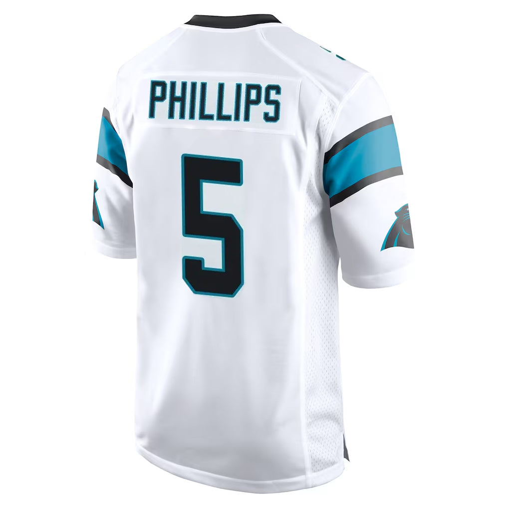 Elroe C.Panthers #5 Jaelan Phillips Player White Game Stitched Jerseys