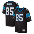 Elroe C.Panthers #85 Wesley Walls Player Black Mitchell & Ness Legacy Replica Stitched Jerseys